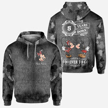 Load image into Gallery viewer, Personalized Couple Mouse All Over T-shirt Hoodie Custom Names Gift
