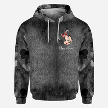 Load image into Gallery viewer, Personalized Couple Mouse All Over T-shirt Hoodie Custom Names Gift
