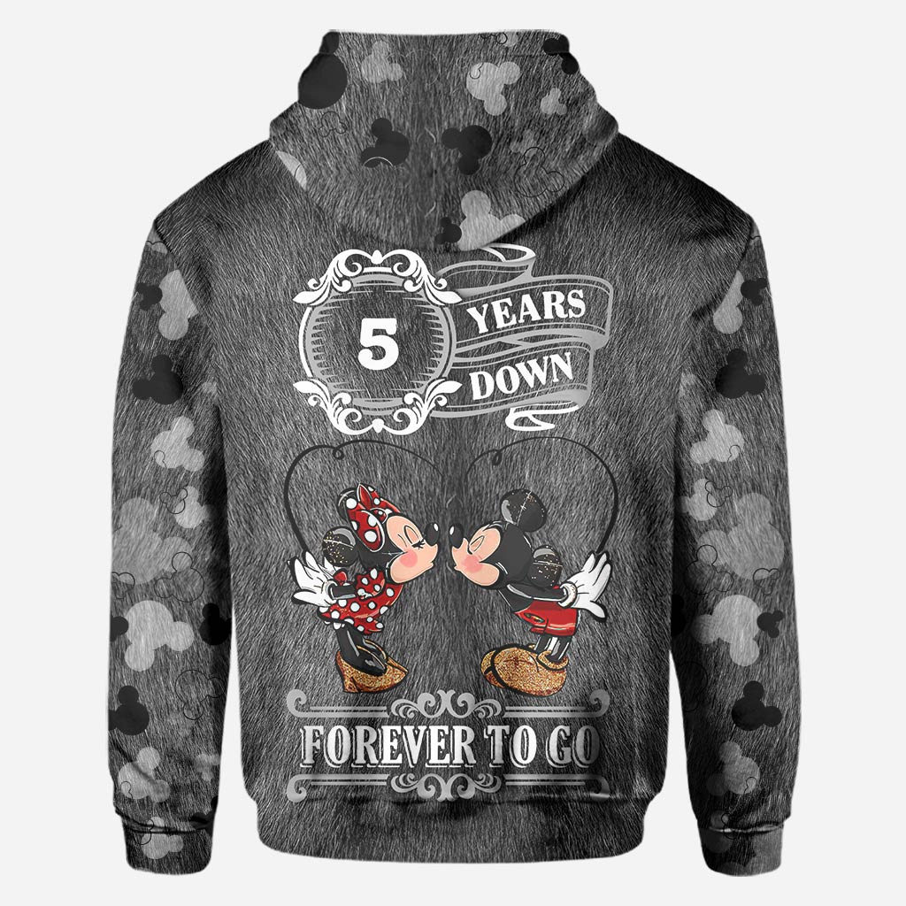 Personalized Couple Mouse All Over T-shirt Hoodie Custom Names Gift