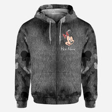 Load image into Gallery viewer, Personalized Couple Mouse All Over T-shirt Hoodie Custom Names Gift
