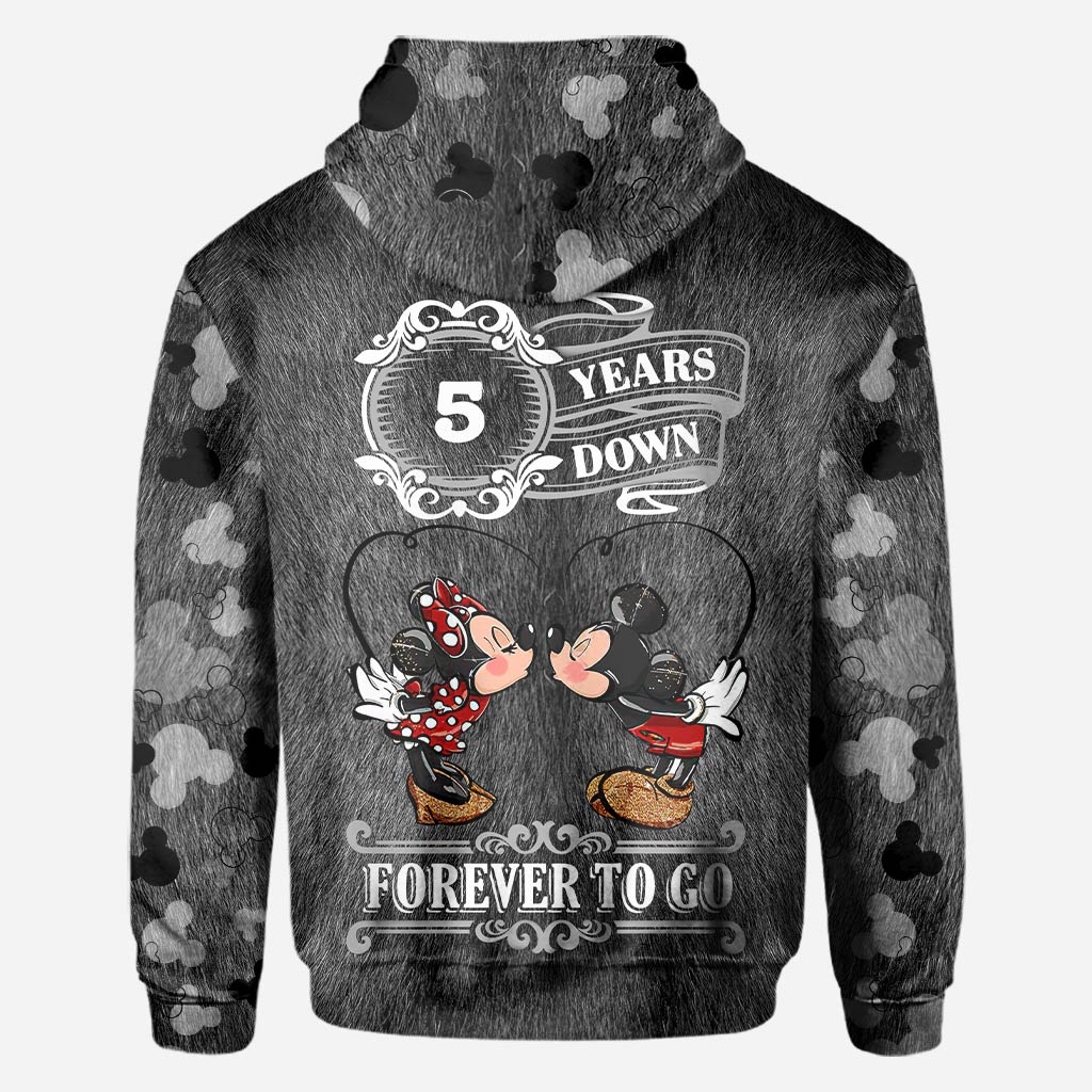Personalized Couple Mouse All Over T-shirt Hoodie Custom Names Gift