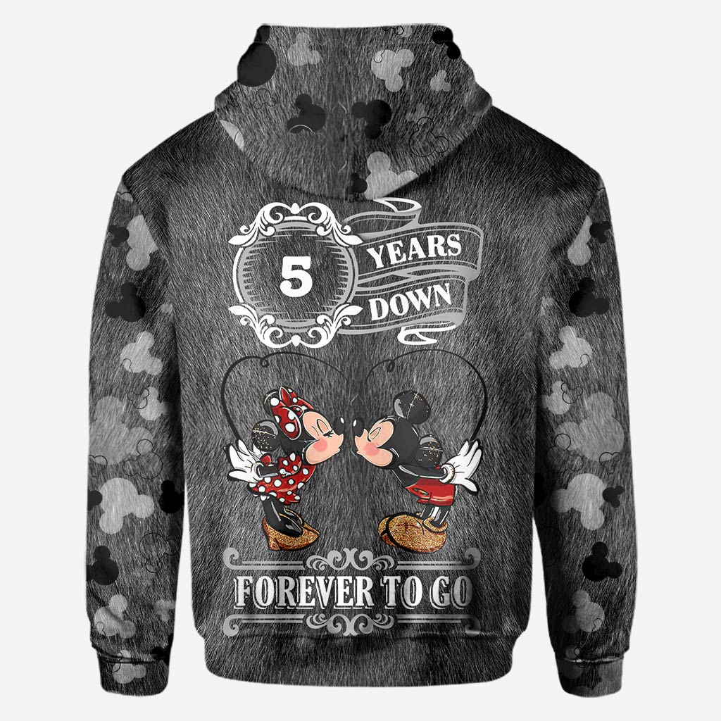 Personalized Couple Mouse All Over T-shirt Hoodie Custom Names Gift