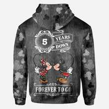 Load image into Gallery viewer, Personalized Couple Mouse All Over T-shirt Hoodie Custom Names Gift
