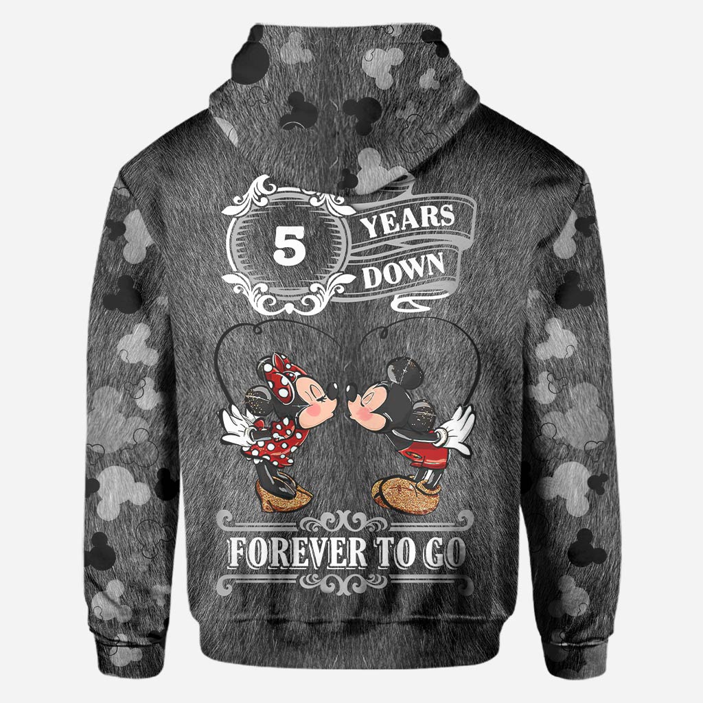 Personalized Couple Mouse All Over T-shirt Hoodie Custom Names Gift