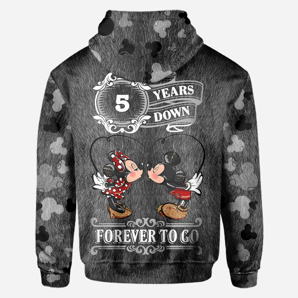 Personalized Couple Mouse All Over T-shirt Hoodie Custom Names Gift