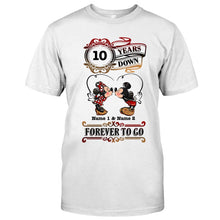 Load image into Gallery viewer, Personalized Couple T-shirt and Hoodie Custom Names Forever to Go Gift

