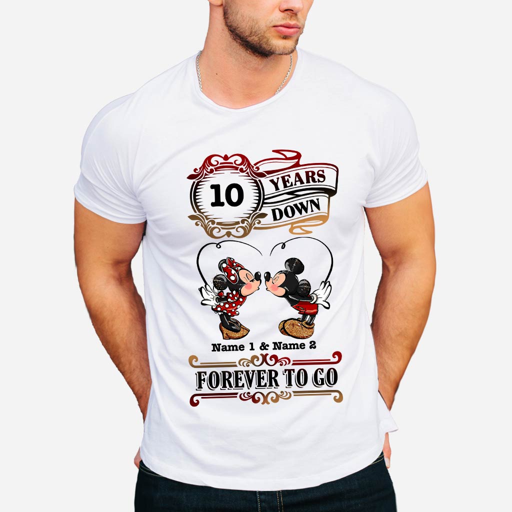 Personalized Couple T-shirt and Hoodie Custom Names Forever to Go Gift