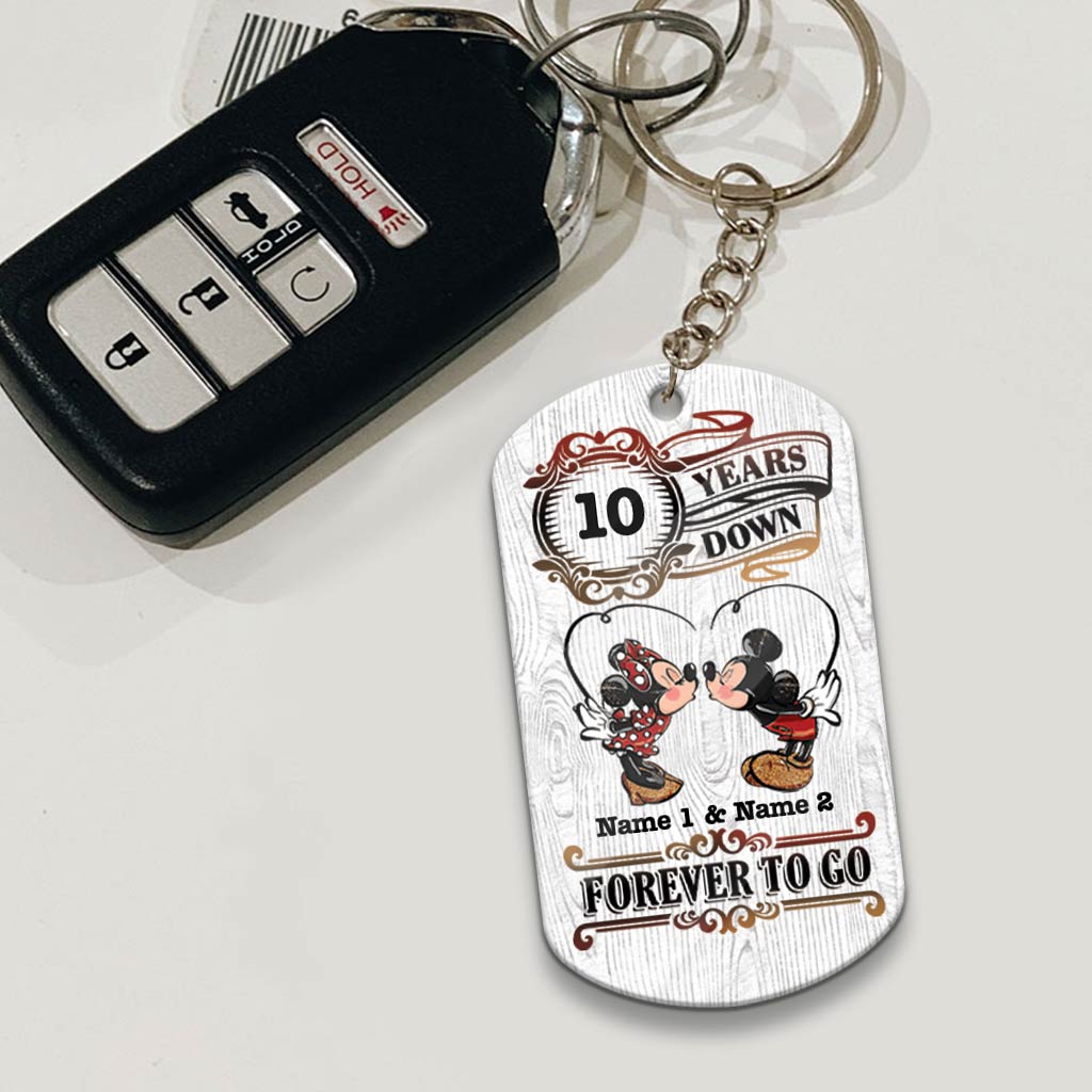 Personalized Couple Keychain with Custom Name | Unique Anniversary Gift