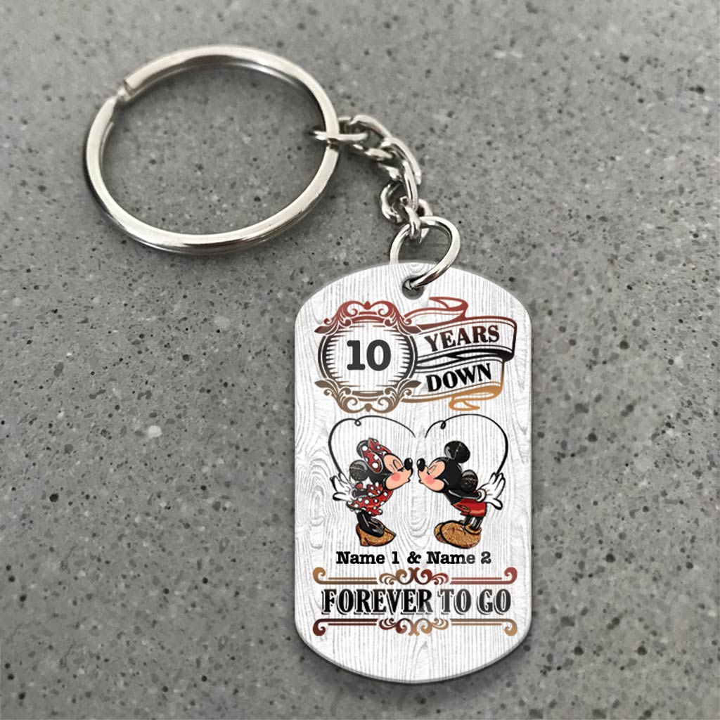 Personalized Couple Keychain with Custom Name | Unique Anniversary Gift