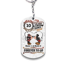 Load image into Gallery viewer, Personalized Couple Keychain with Custom Name | Unique Anniversary Gift
