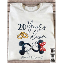 Load image into Gallery viewer, Personalized Couple Mouse T-shirt &amp; Hoodie Custom Names Gift
