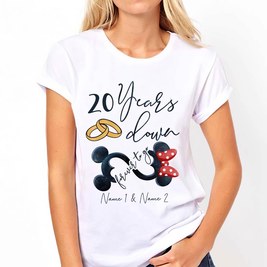 Personalized Couple Mouse T-shirt & Hoodie Custom Names Gift
