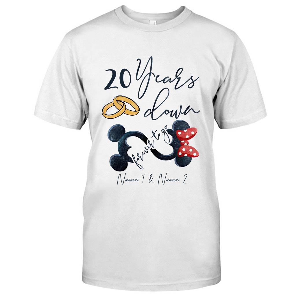 Personalized Couple Mouse T-shirt & Hoodie Custom Names Gift