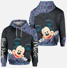 Load image into Gallery viewer, Personalized Holographic Leopard Hoodie &amp; Leggings Set for Kids
