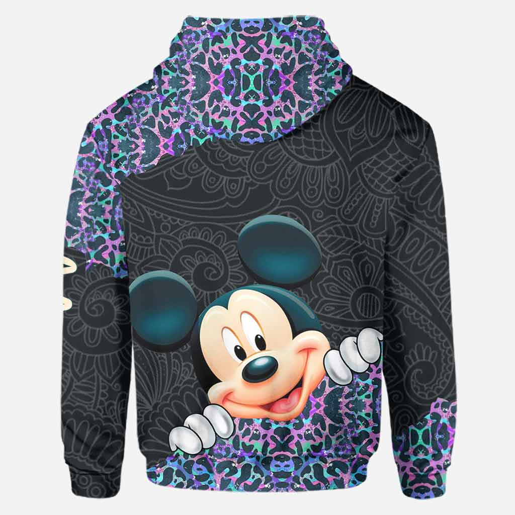 Personalized Holographic Leopard Hoodie & Leggings Set for Kids
