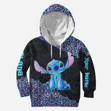 Load image into Gallery viewer, Personalized Holographic Leopard Ohana Hoodie &amp; Leggings Gift
