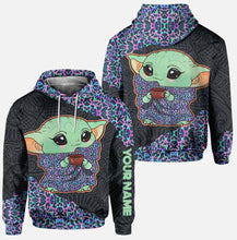 Load image into Gallery viewer, Personalized Holographic Leopard Hoodie and Leggings Set for Women
