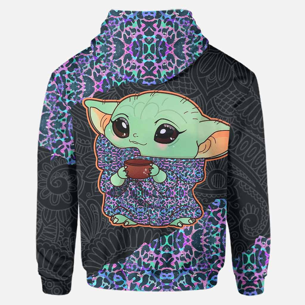 Personalized Holographic Leopard Hoodie and Leggings Set for Women