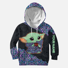 Load image into Gallery viewer, Personalized Holographic Leopard Hoodie and Leggings Set for Women

