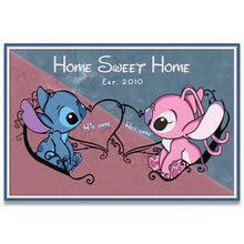 Load image into Gallery viewer, Personalized Home Sweet Home Doormat Custom Couple Gift
