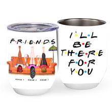 Load image into Gallery viewer, Personalized Bestie Wine Tumbler Custom Name Gift for Friends
