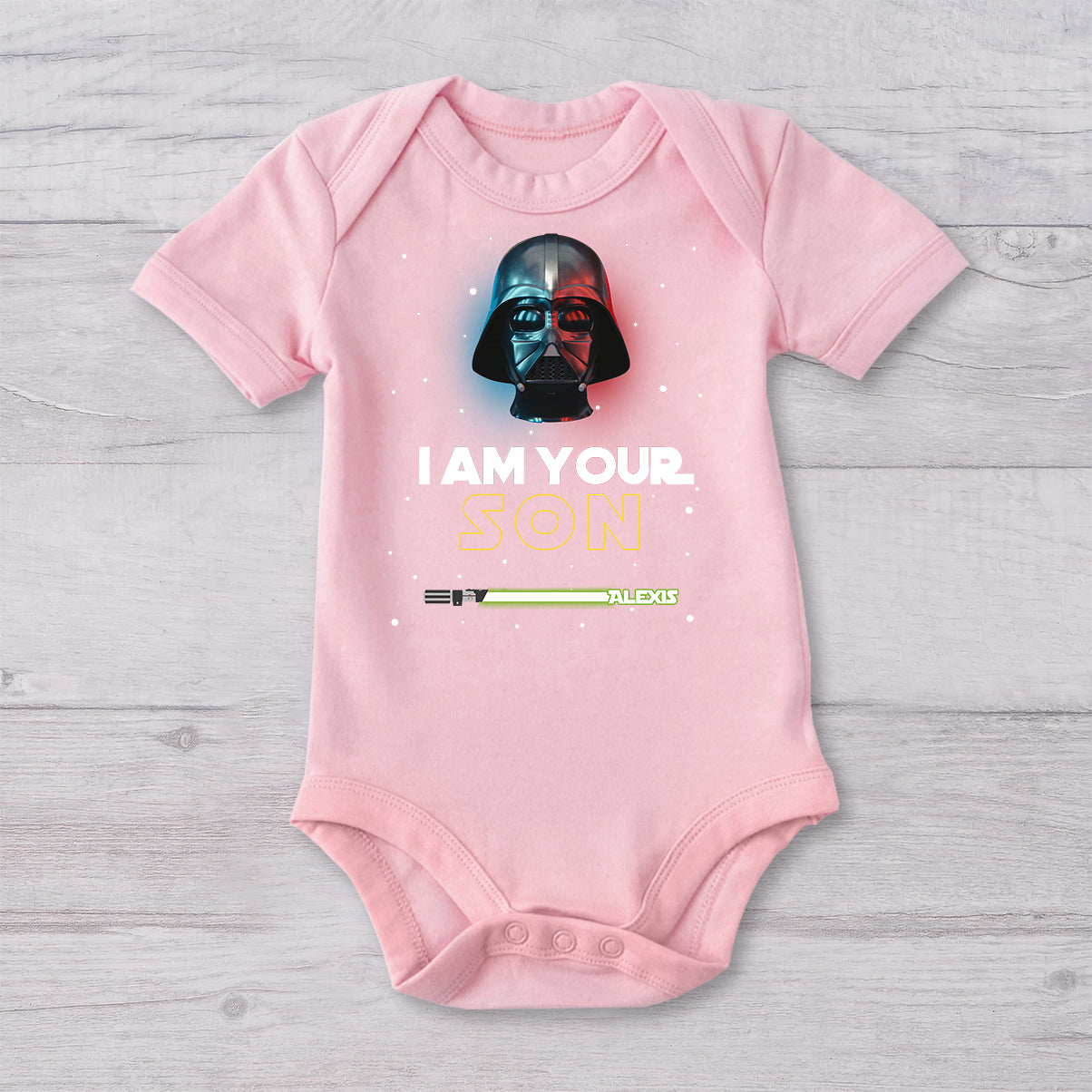 Personalized Star Wars Father and Son T-Shirt & Onesie Set Gift