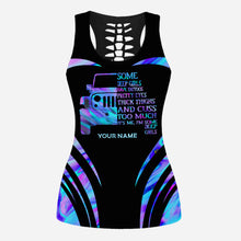 Load image into Gallery viewer, Personalized Hollow Tank Top &amp; Leggings Custom Name Gift for Girls
