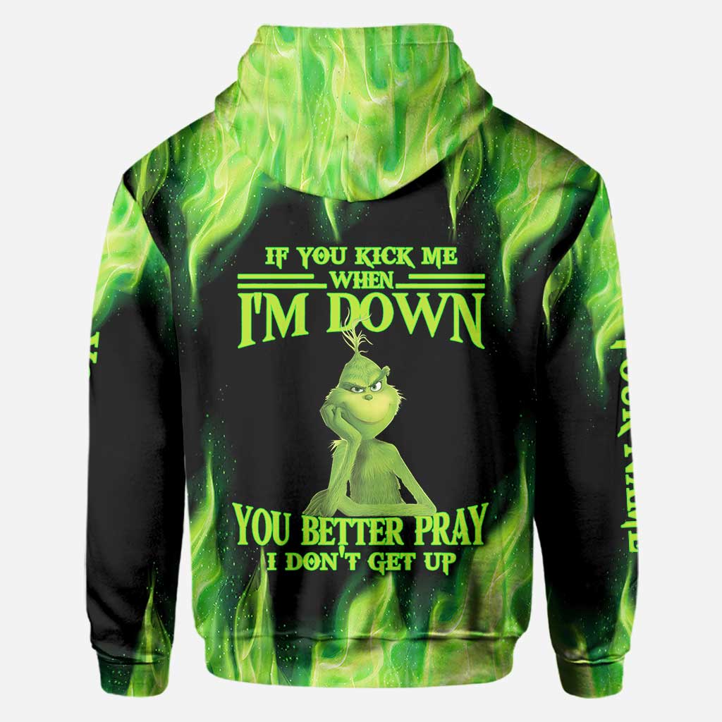 Personalized Grinch Christmas Hoodie Custom Name Gift Idea