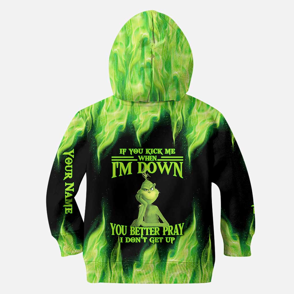 Personalized Grinch Christmas Hoodie Custom Name Gift Idea