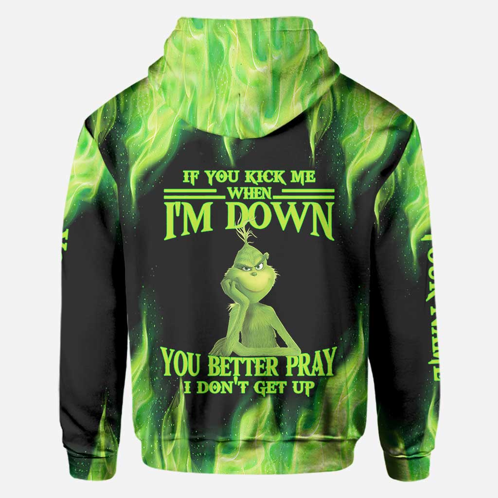 Personalized Grinch Christmas Hoodie Custom Name Gift Idea