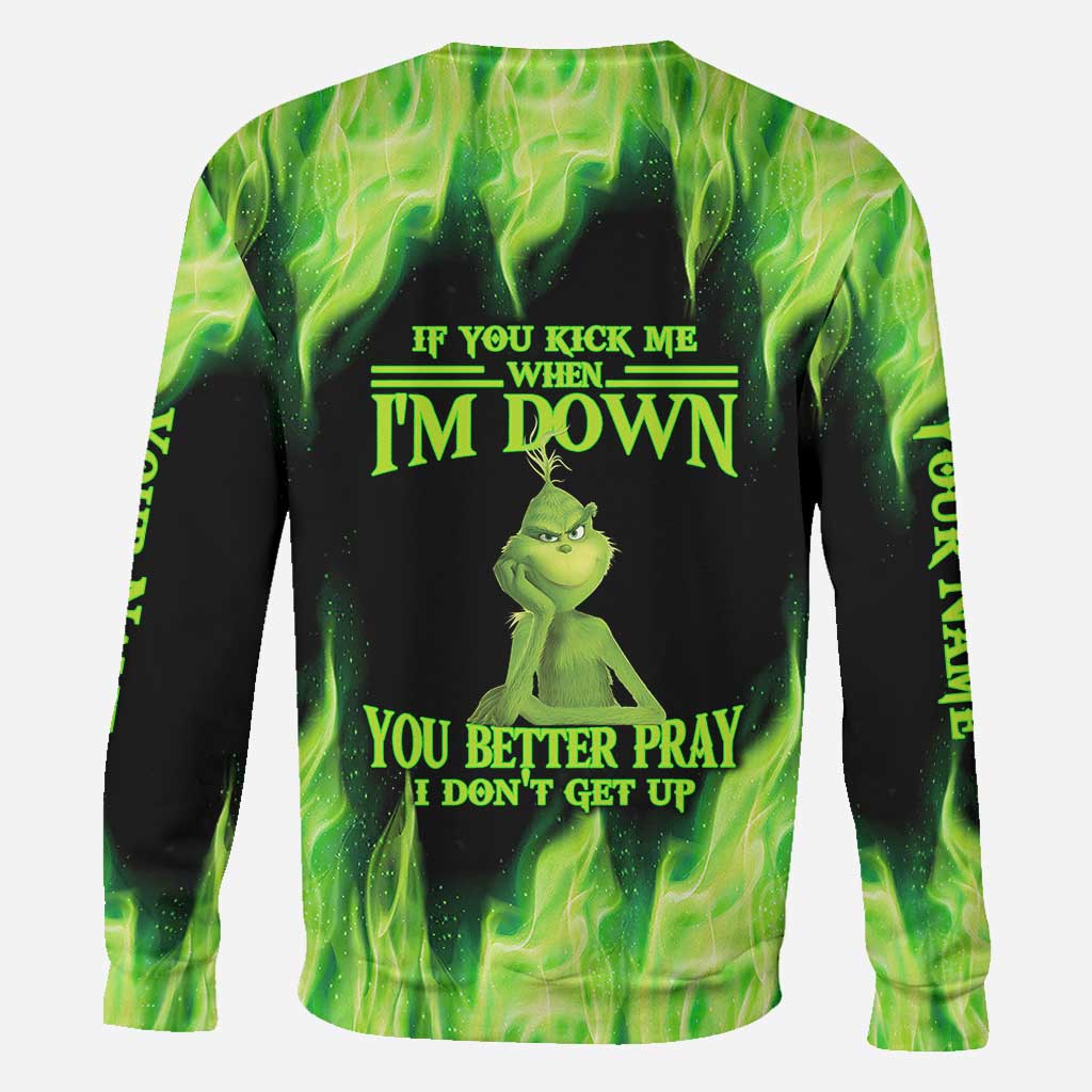 Personalized Grinch Christmas Hoodie Custom Name Gift Idea
