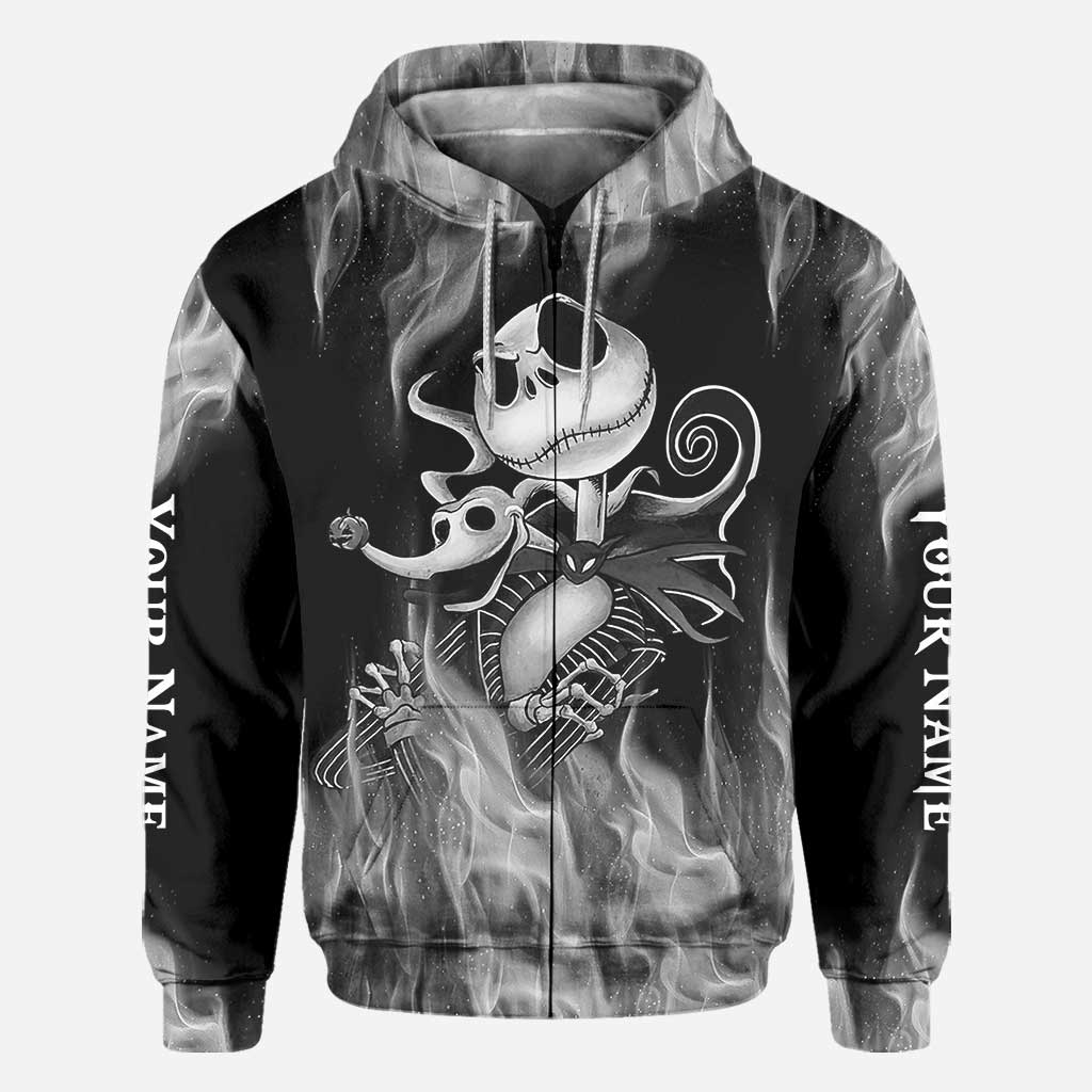 Personalized All Over Print Hoodie Custom Name Gift for Halloween