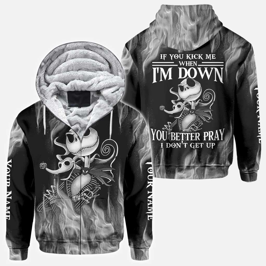 Personalized All Over Print Hoodie Custom Name Gift for Halloween