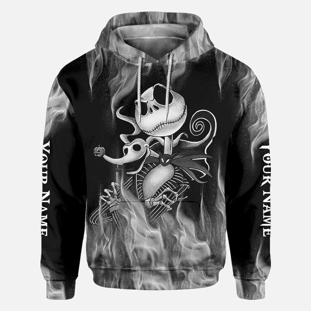 Personalized All Over Print Hoodie Custom Name Gift for Halloween