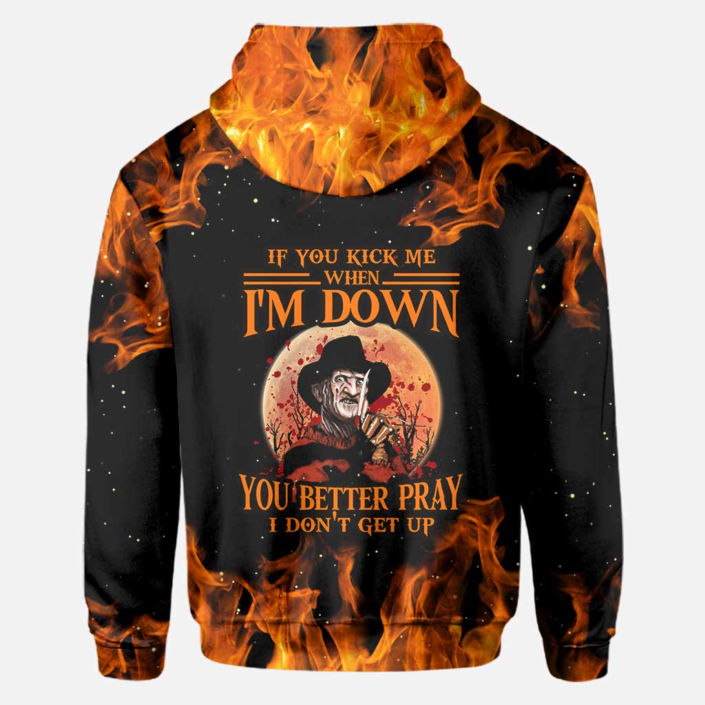 Personalized Halloween All Over Print Hoodie Custom Name Gift