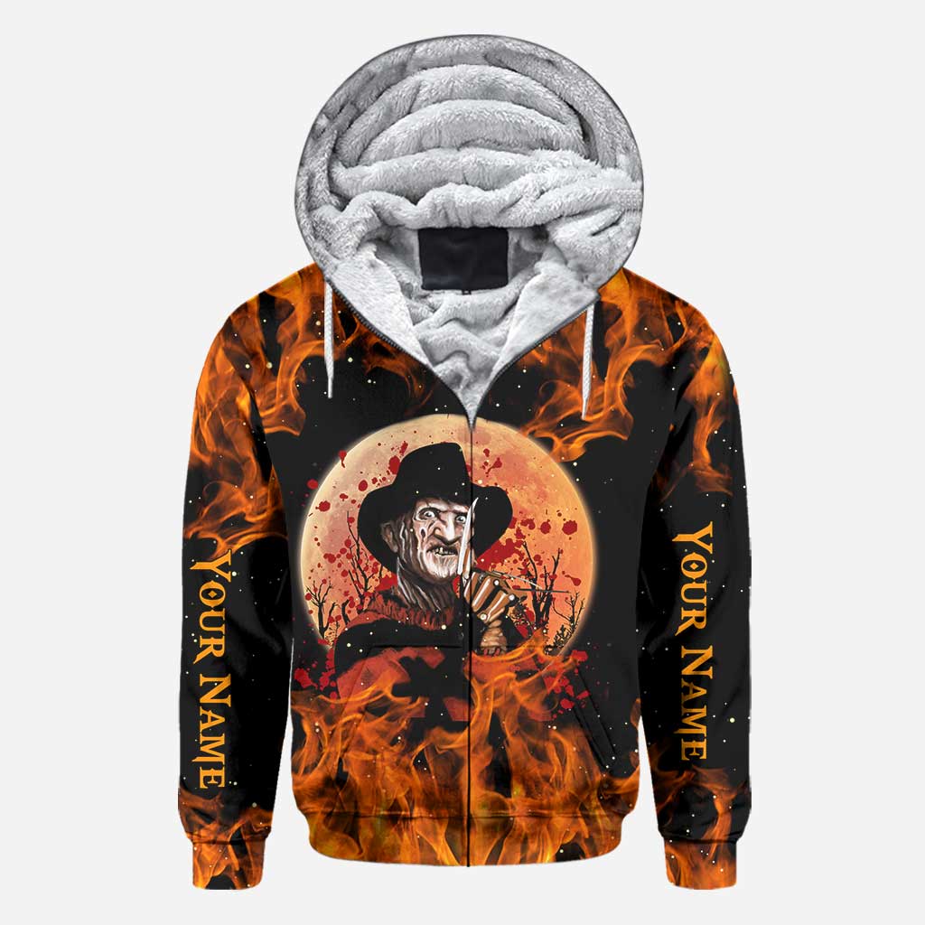 Personalized Halloween All Over Print Hoodie Custom Name Gift
