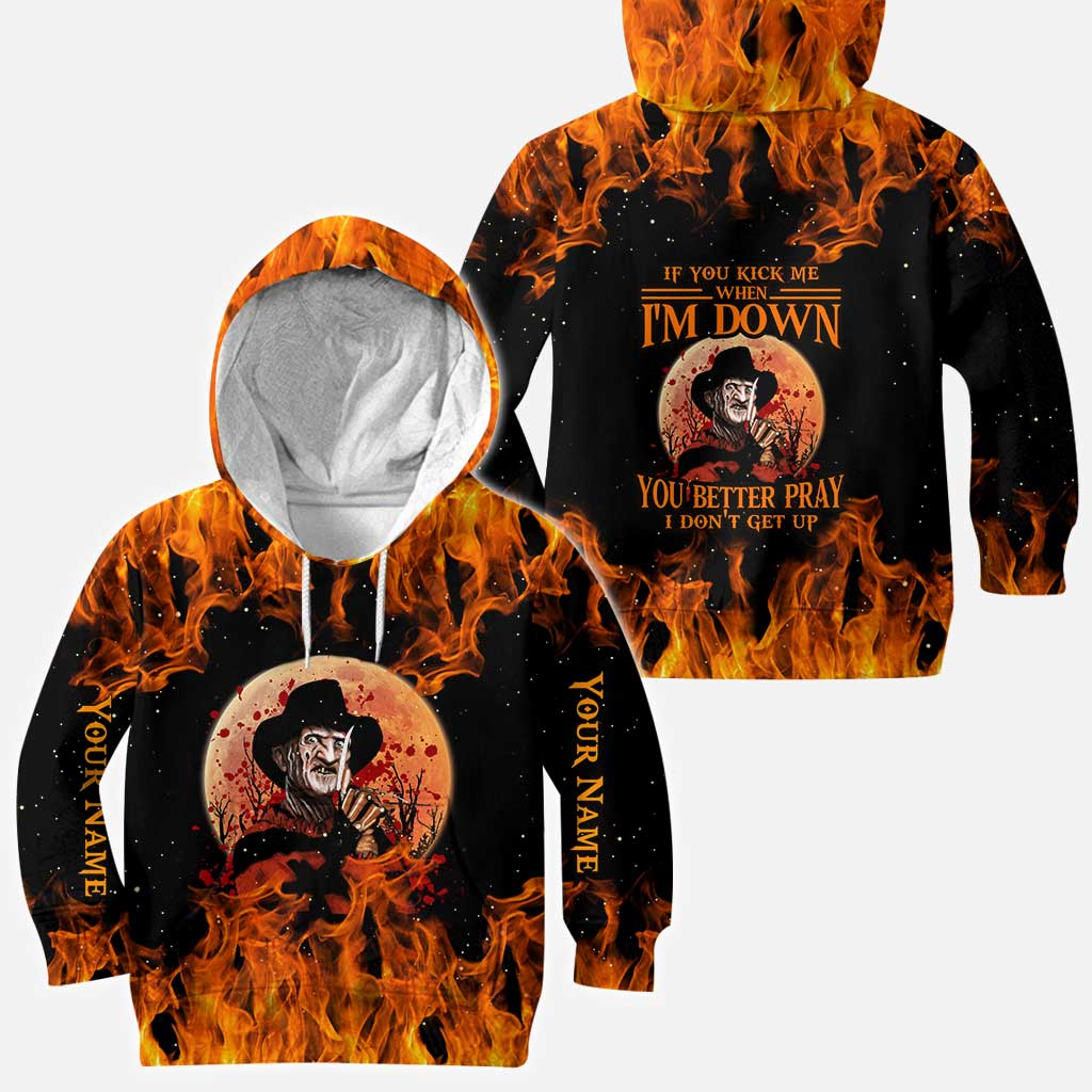 Personalized Halloween All Over Print Hoodie Custom Name Gift