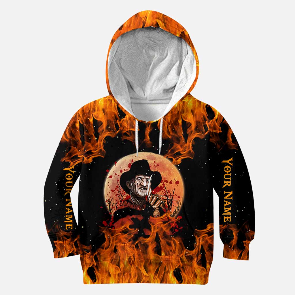 Personalized Halloween All Over Print Hoodie Custom Name Gift