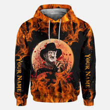 Load image into Gallery viewer, Personalized Halloween All Over Print Hoodie Custom Name Gift
