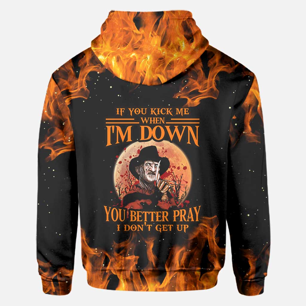Personalized Halloween All Over Print Hoodie Custom Name Gift
