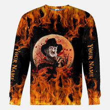 Load image into Gallery viewer, Personalized Halloween All Over Print Hoodie Custom Name Gift

