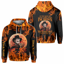 Load image into Gallery viewer, Personalized Halloween All Over Print Hoodie Custom Name Gift
