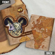 Load image into Gallery viewer, Personalized Mouse Design Passport Holder Custom Names Gift for Couples
