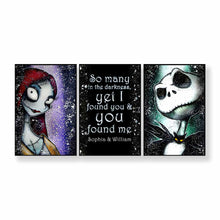 Load image into Gallery viewer, Personalized Nightmare Canvas &amp; Poster Set Custom Couple Gift
