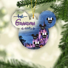 Load image into Gallery viewer, Personalized Transparent Christmas Ornament for Grandma | Custom Name Gift
