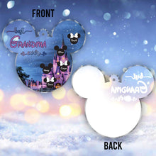 Load image into Gallery viewer, Personalized Transparent Christmas Ornament for Grandma | Custom Name Gift
