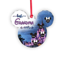 Load image into Gallery viewer, Personalized Transparent Christmas Ornament for Grandma | Custom Name Gift
