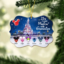 Load image into Gallery viewer, Personalized Christmas Ornament for Grandma with Grandkids Names - Custom Double-Sided Design
