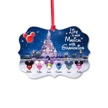 Load image into Gallery viewer, Personalized Christmas Ornament for Grandma with Grandkids Names - Custom Double-Sided Design
