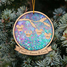 Load image into Gallery viewer, Personalized Happiest Grandma On Earth Ornament Custom Name Gift

